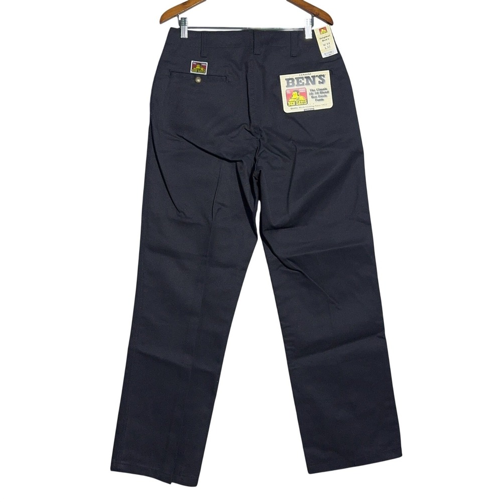 NWT Ben Davis Classic Fit Pants‎ Mens Size 34x32 Black Workwear Utility